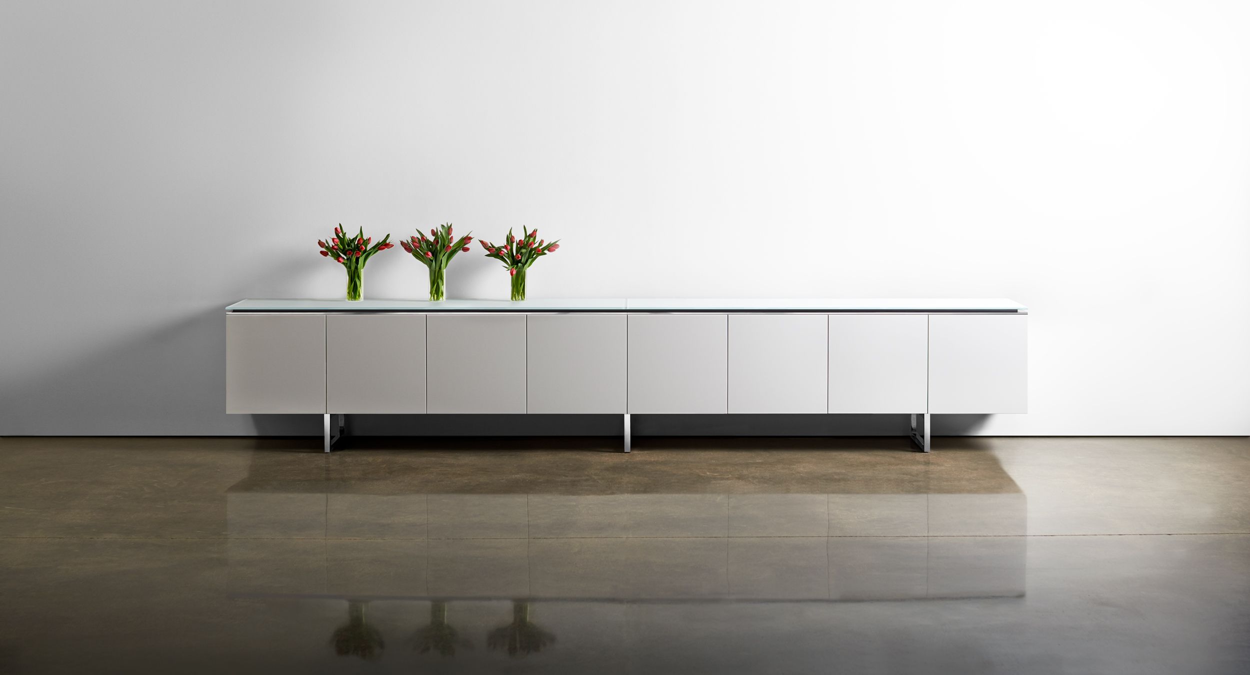 Mesa's Signature Credenza is the perfect storage solution for any meeting space.