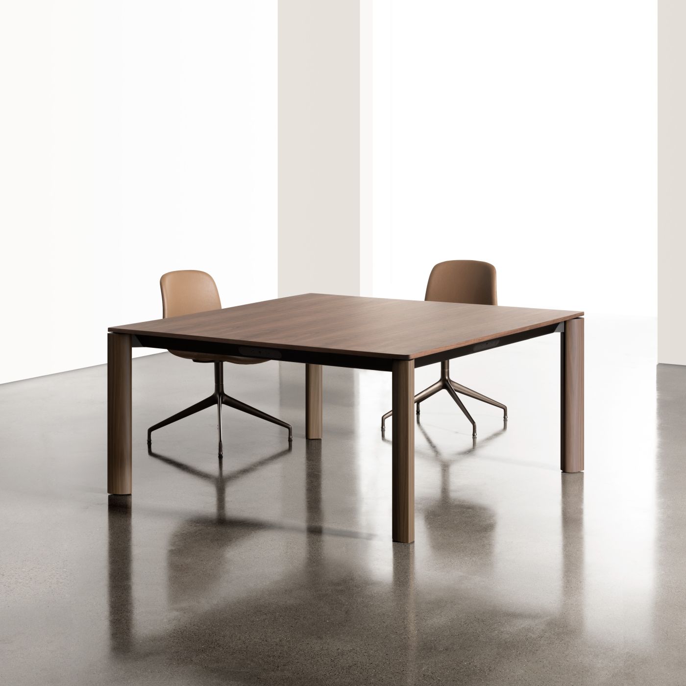 Meeting tables are available in a full range of sizes, materials, and finishes.