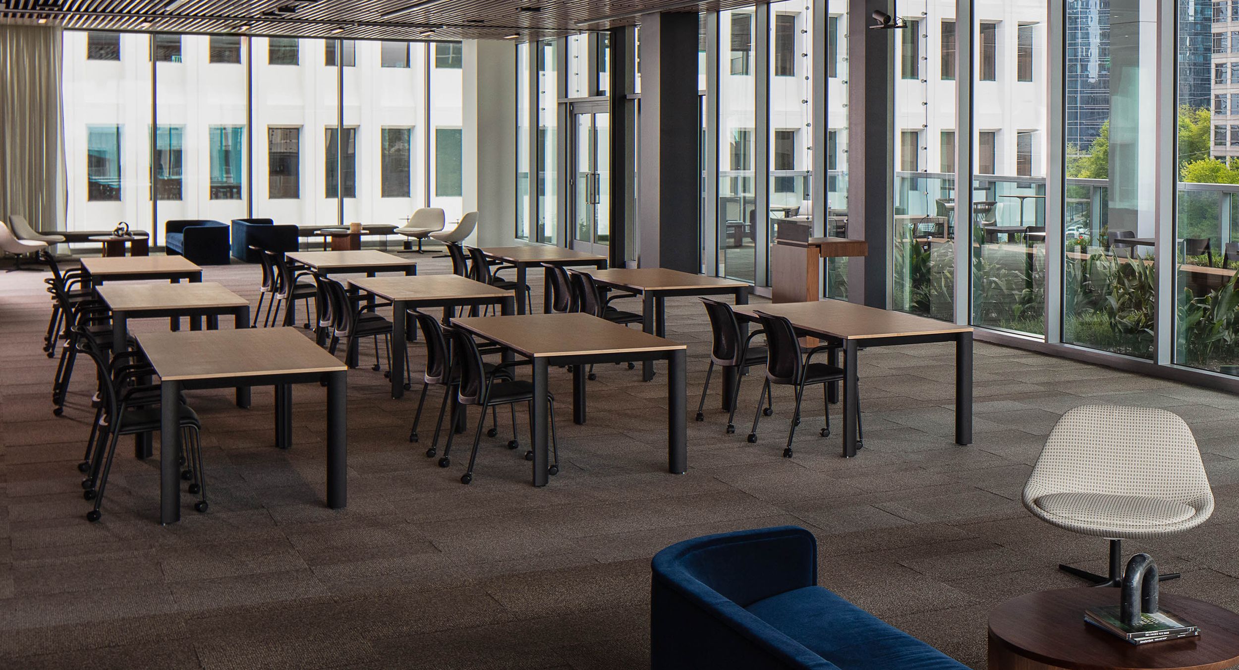 CREW reconfigurable tables elevate every space with beauty, innovative design, and functionality.