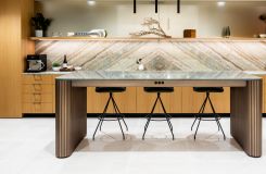 You never have to sacrifice luxury  for mobility with ASTORIA reconfigurable communal tables.  thumbnail