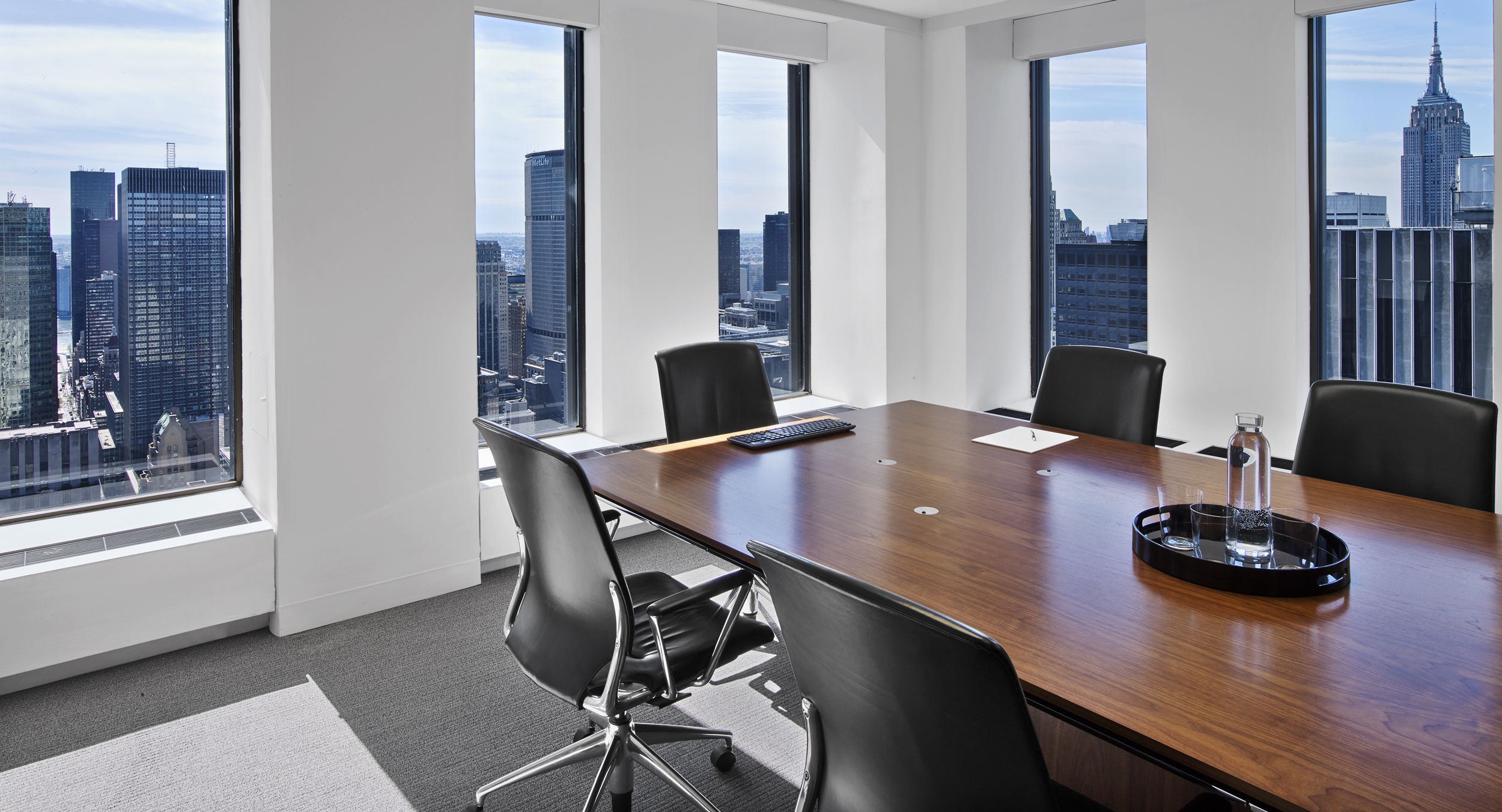 Stunning MESA table in Walnut and Polished Chrome