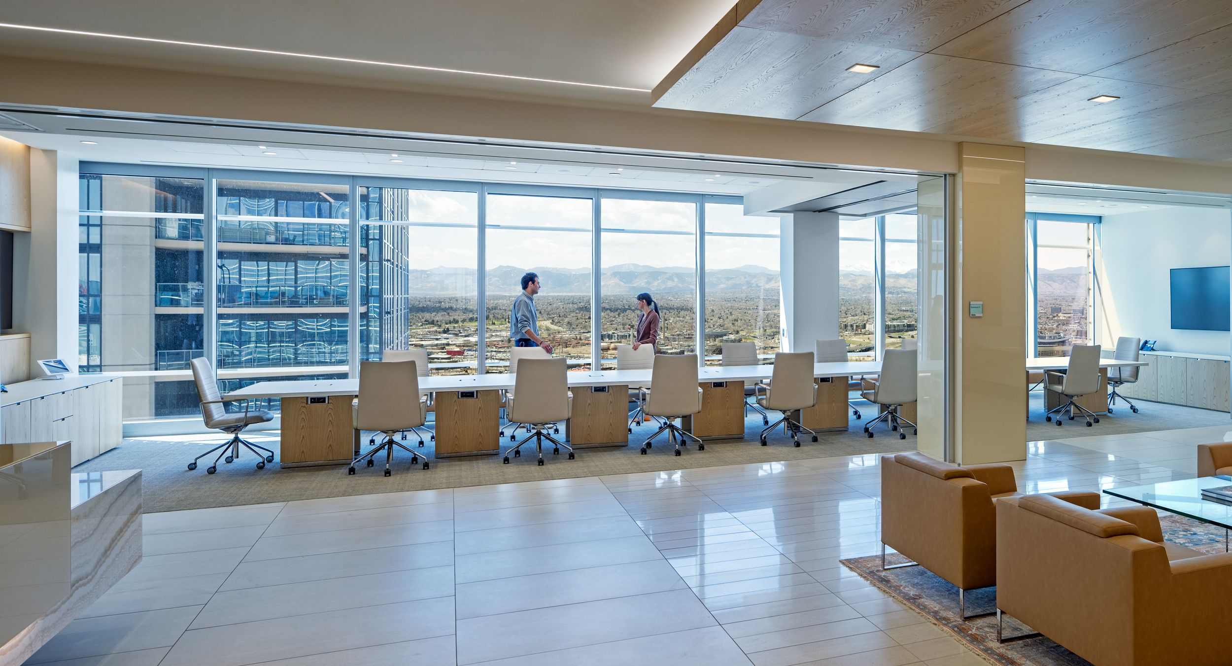 MOTUS tables deliver an executive-level finish with effortless reconfigurability and thoughtful technology options.