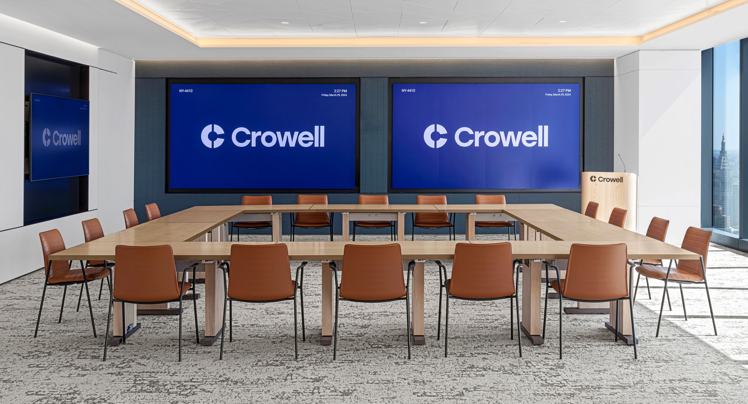 MOTUS tables add an executive level finish to any reconfigurable space.