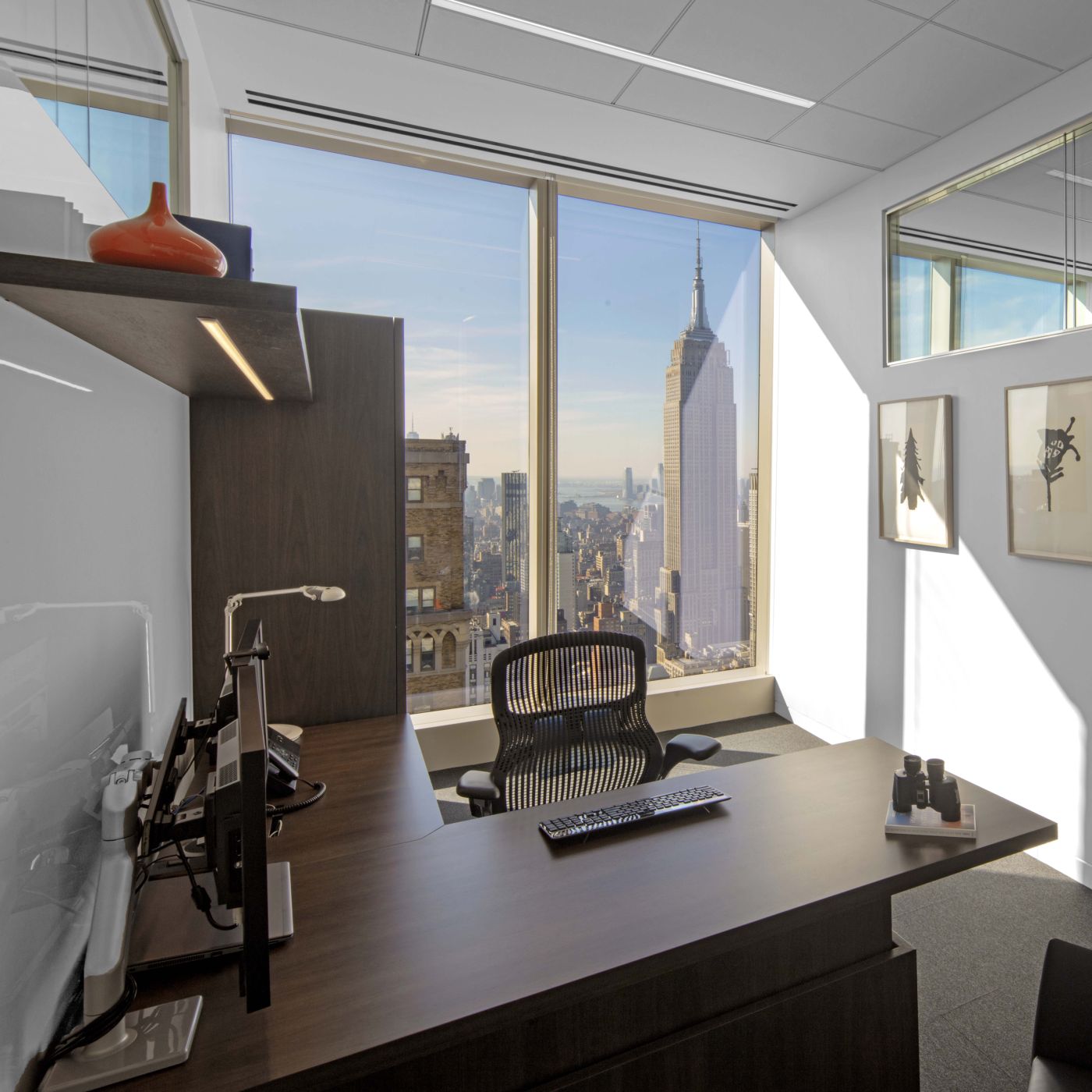 NEW MILLENNIA private office with a stunning NYC view.