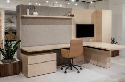 NEW MILLENNIA adjustable-height private office. A timeless design classic. thumbnail