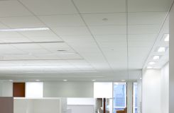 Etched Glass, Brushed Aluminum, and Fabric complement the seamless, compound mitered casework. thumbnail
