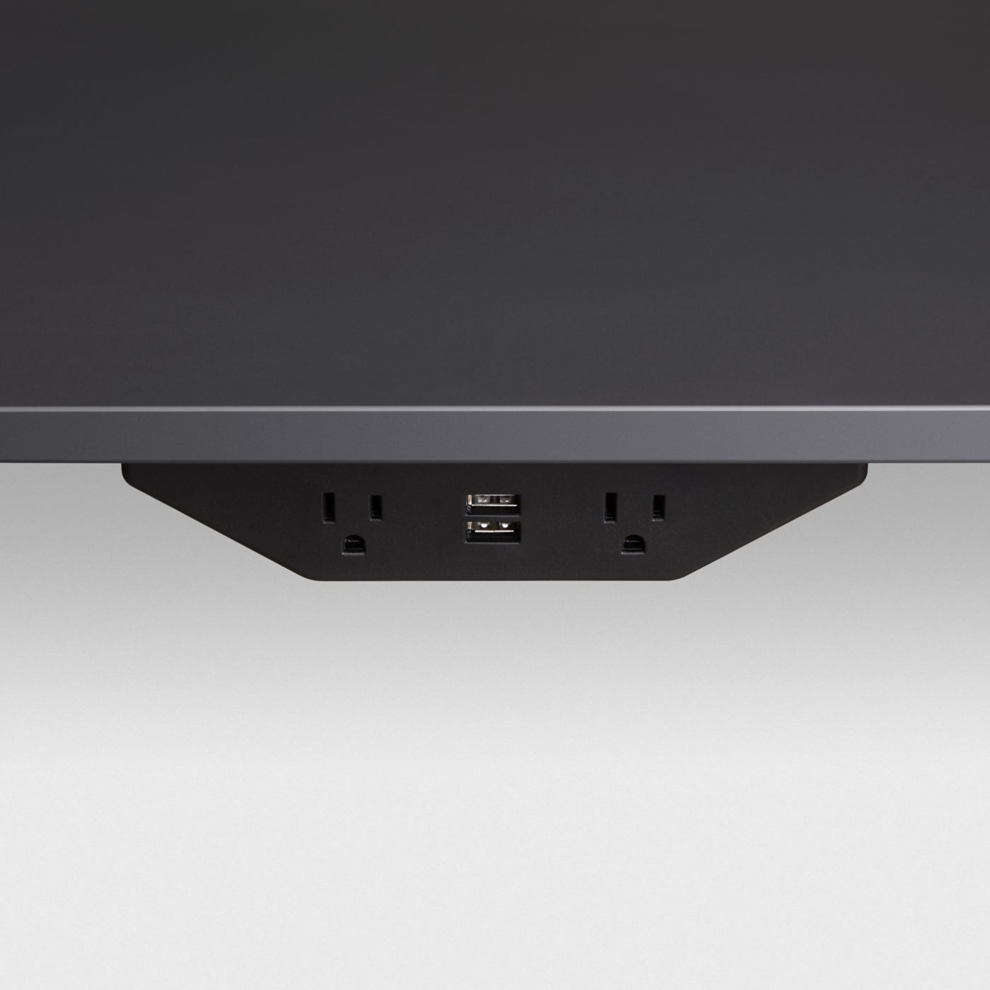 Soft-touch power modules at the perimeter edge delivers connectivity to your fingertips. [patent-pending]