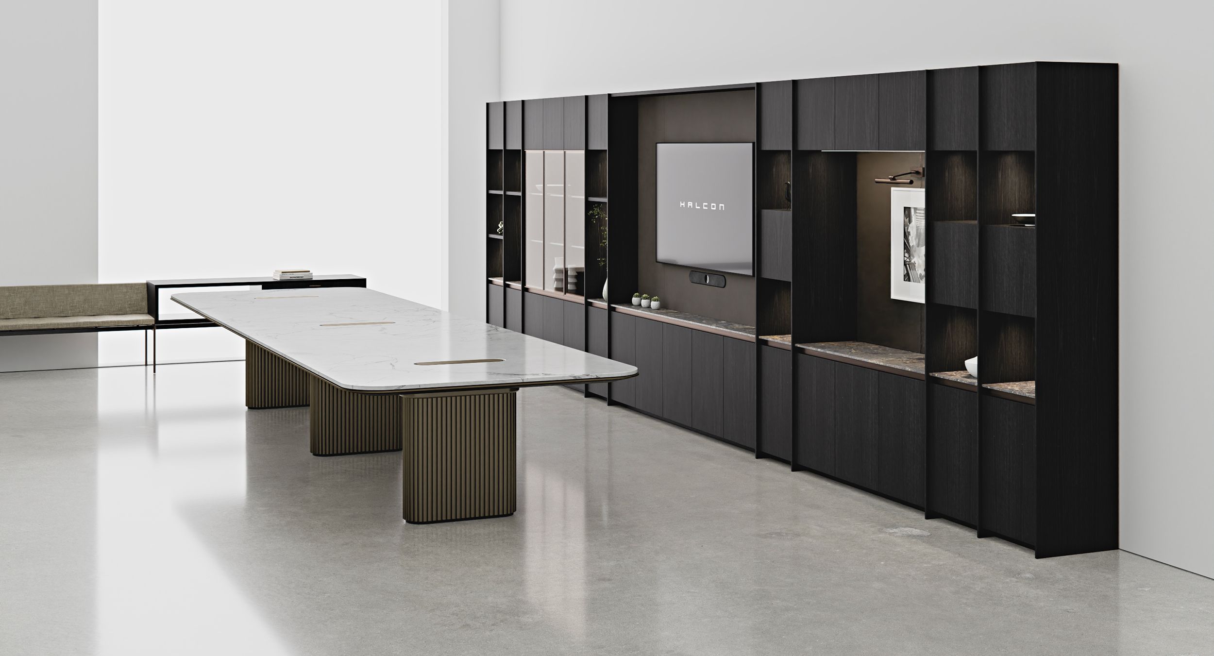 VESPER’s modular design supports the evolving workplace while maintaining an elevated, timeless presence.