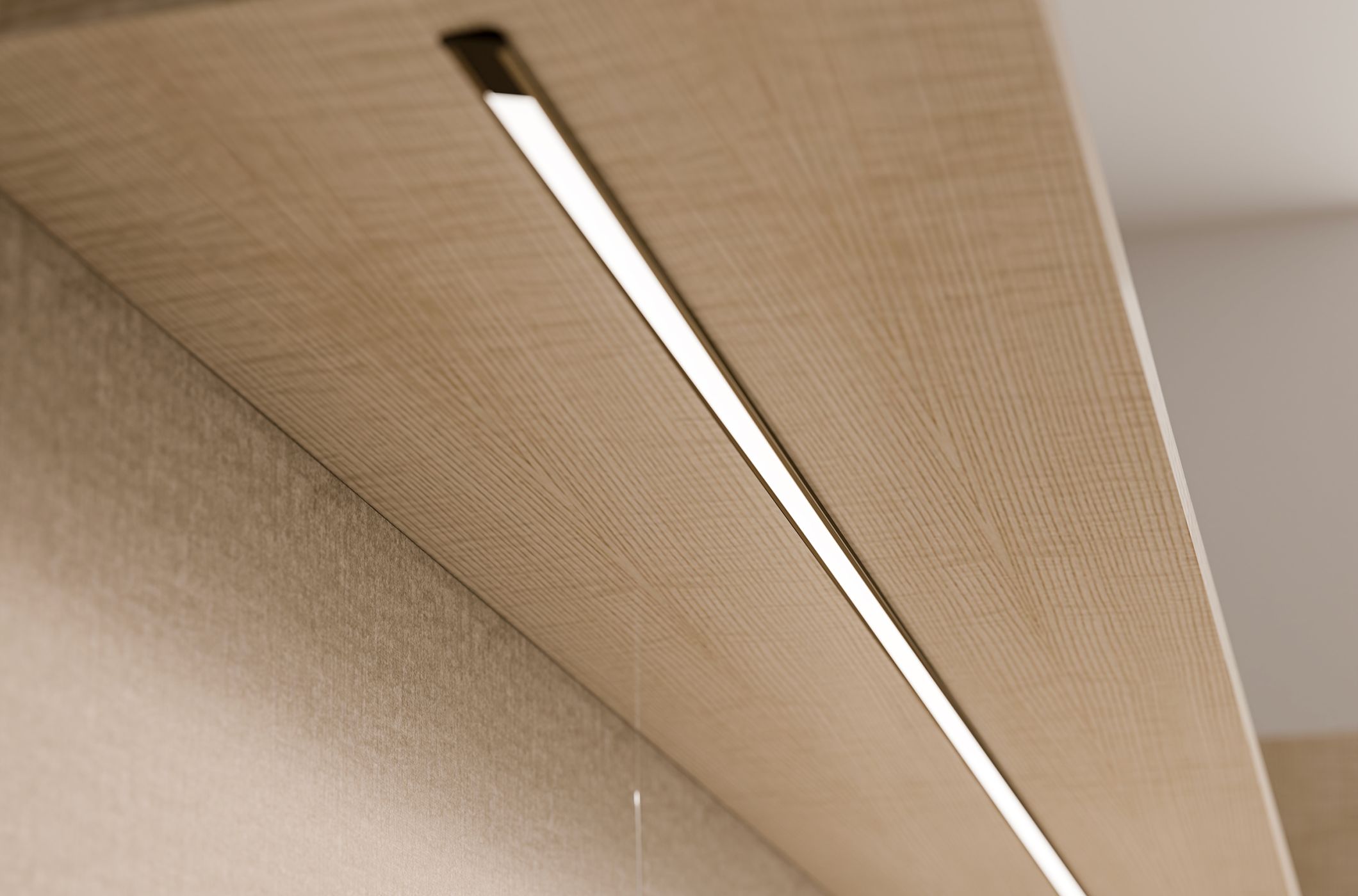 Seamless 15° LED Light with integrated valence.