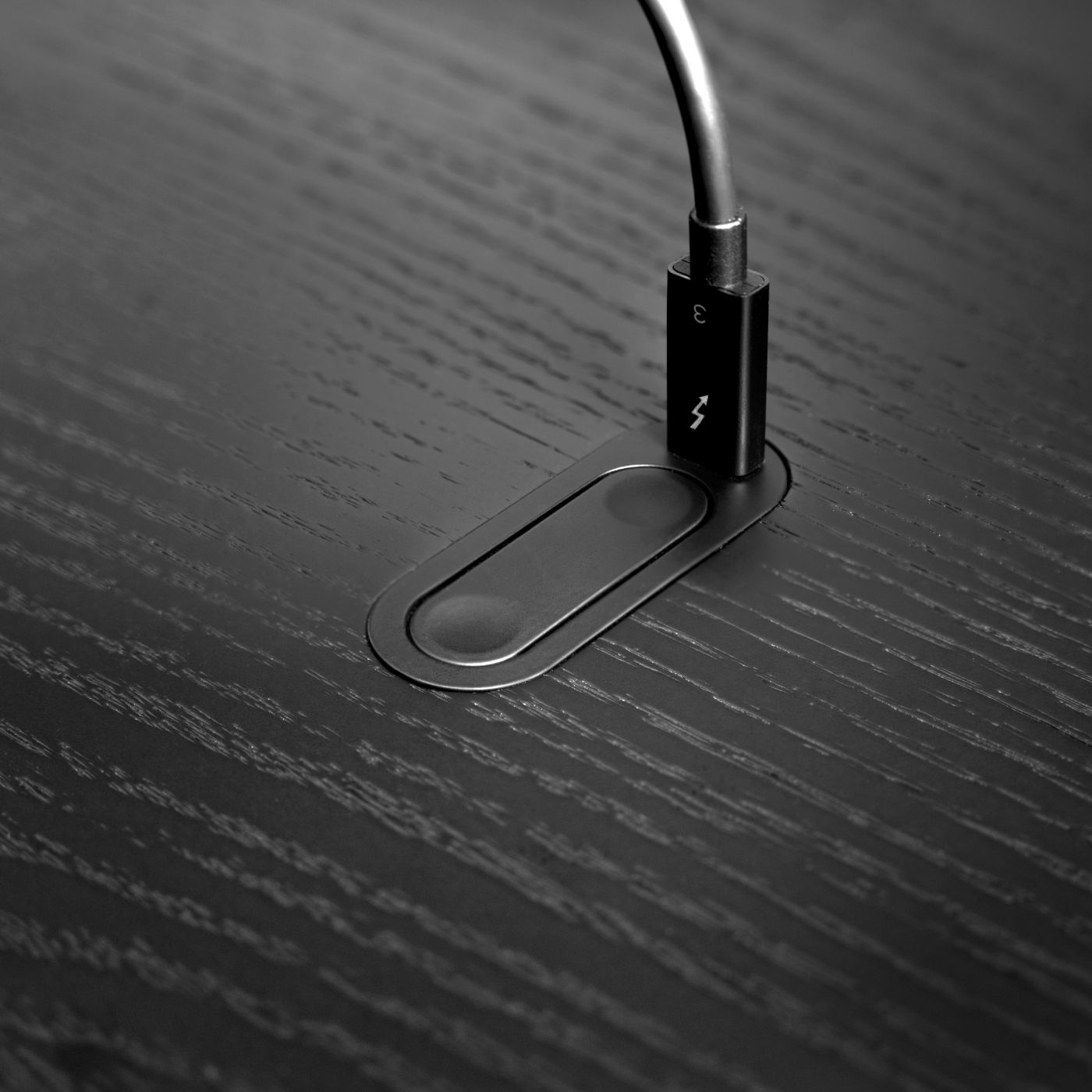 Helm's surface control incorporates minimalist adjustable-height controls with USB-C connectivity.