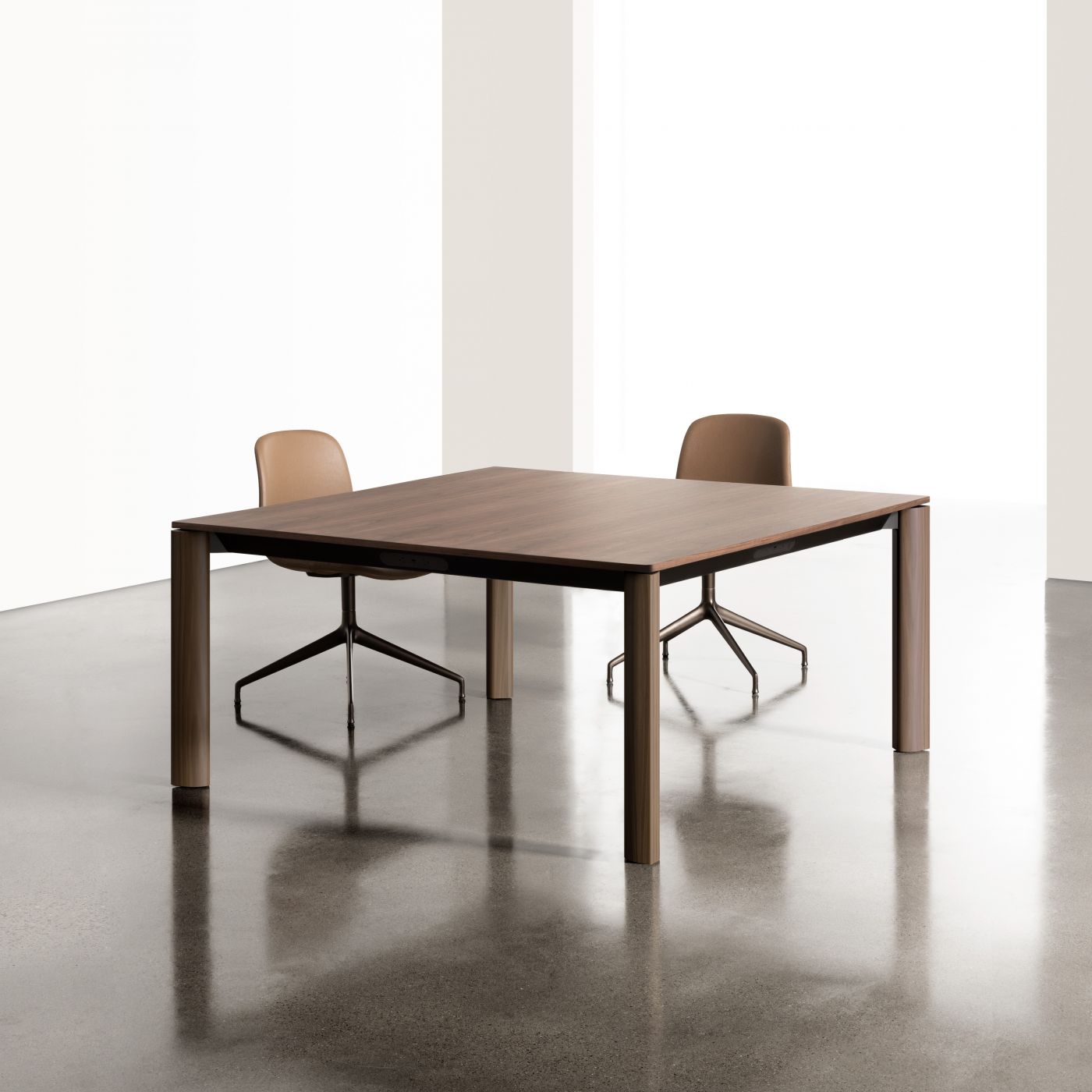 Meeting tables are available in a full range of sizes, materials, and finishes.