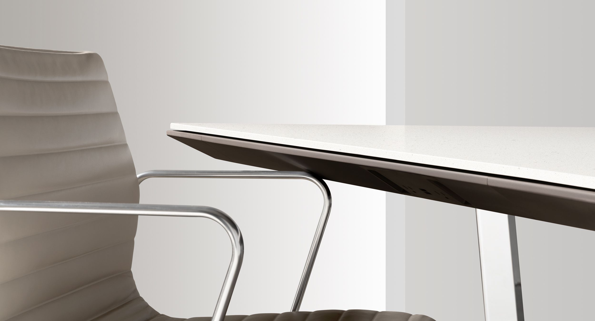 Stunning tables are encircled by the revolutionary Halo soft edge; providing patented protection for table and chair while delivering vital connectivity.
