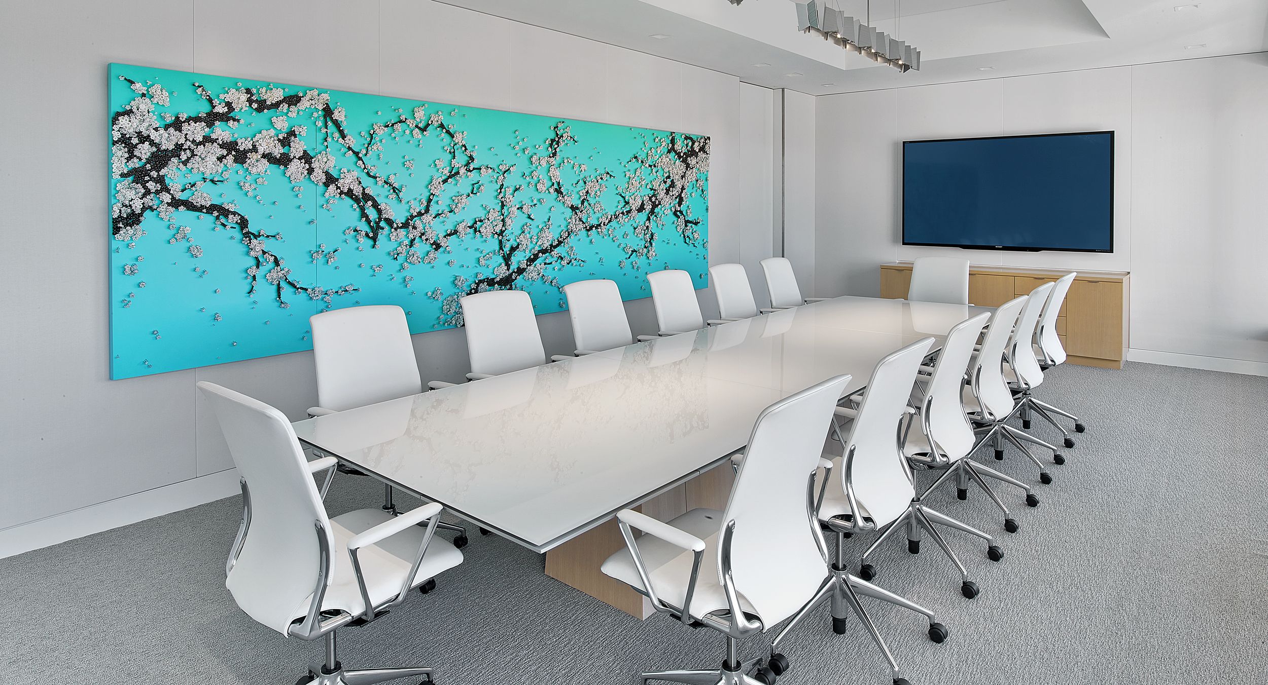 A sixteen-foot MESA table resides in the organization's main conference room.