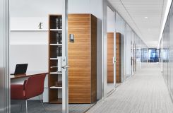 NEW MILLENNIA private offices feature grain-matched Quarter Cut Walnut and are designed to perfectly meet user needs. thumbnail