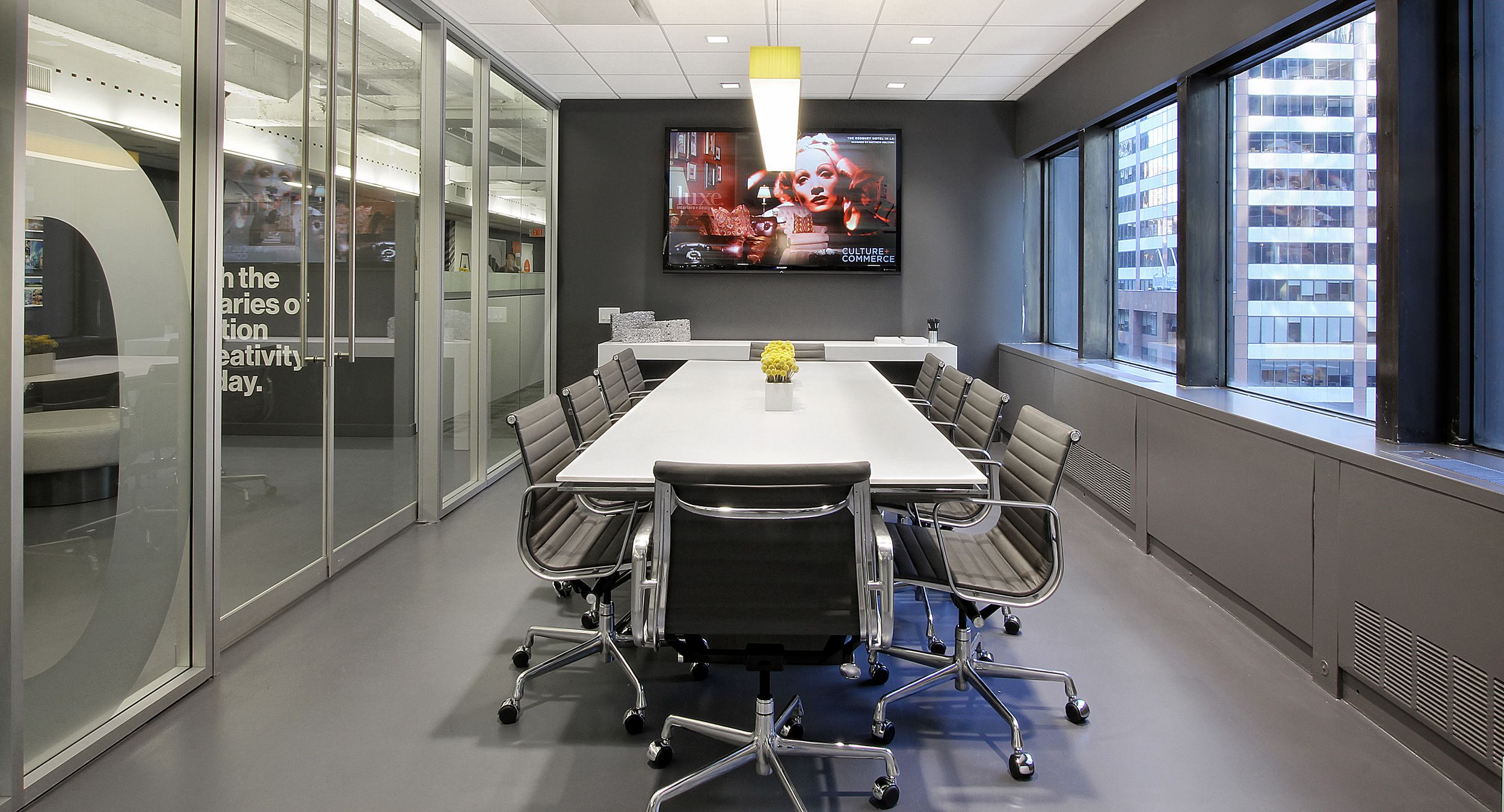 MESA tables pair beautifully with Eames Management Chairs for a timeless design statement.